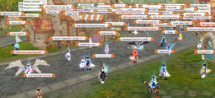 Betreibe Handel mit anderen Spielern in einer riesigen Community und hoher Spielerzahl!